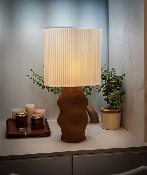 ĐÈN BÀN TERRALUX – ÁNH SÁNG TỪ ĐẤT MẸ, THIẾT KẾ CẢM HỨNG THỦ CÔNG, BÓNG LED E27 CÓ DIMMER TĂNG GIẢM ĐỘ SÁNG