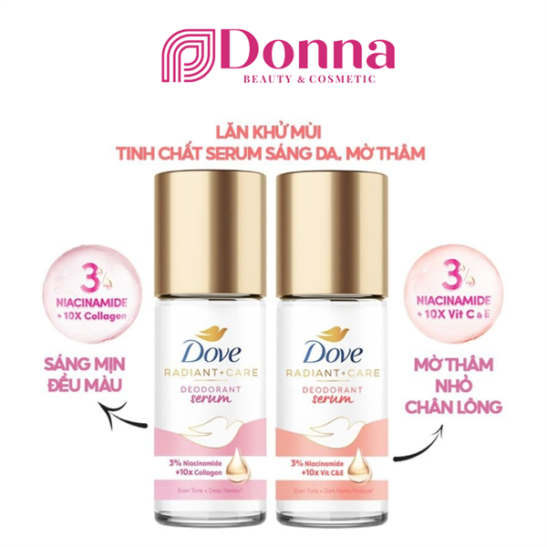 Lăn khử mùi Dove tinh chất Sáng da NIA + Collagen 45ml