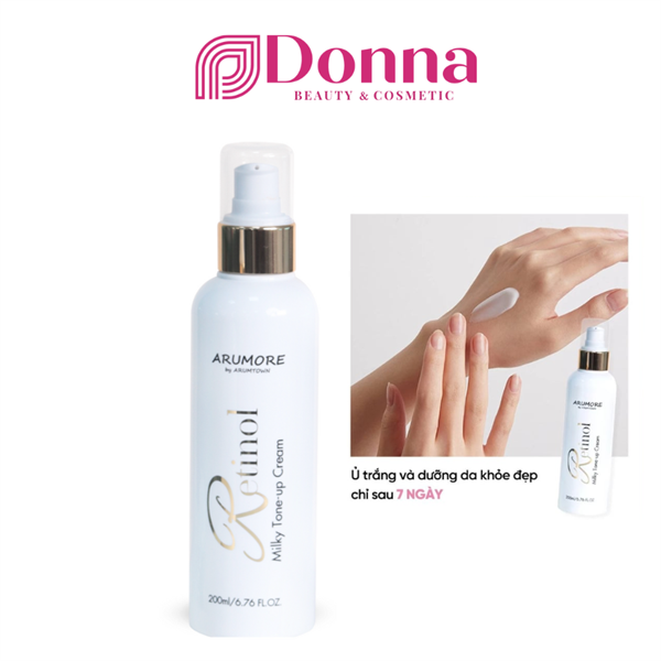 Kem Dưỡng Trắng Da Body Arumore Retinol Milky Tone-up Cream 200ml