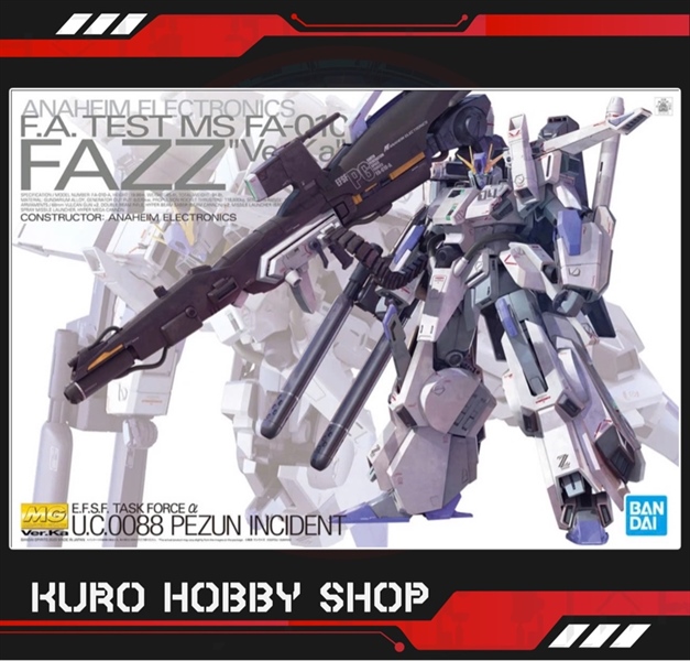 MG 1/100 FA-010A Fazz Ver.Ka - Mô hình lắp ráp Bandai