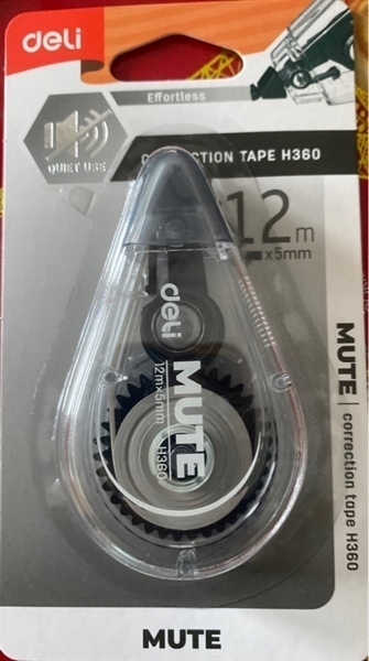 Xoá kéo Deli H360 12m*5mm
