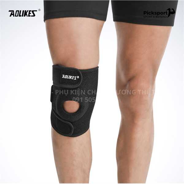 Aolikes A-7616 Băng bảo vệ đầu gối thể thao đa năng - Dùng cho Leo núi, bóng rổ, Đạp xe - Nhẹ, thoáng khí, chống chấn thương