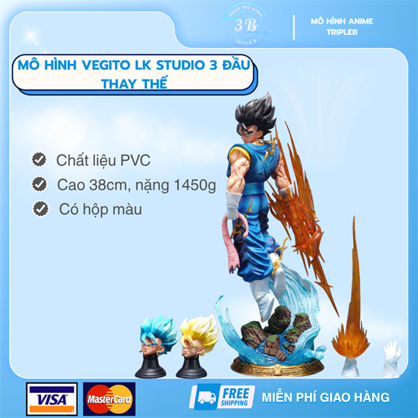 Vegito JT Studio cao 40cm 3 đầu