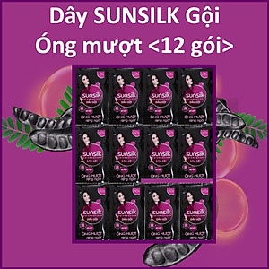 DẦU GỘI DÂY SUNSILK ỐNG MƯỢT RẠNG NGỜI 6G 12 GÓI