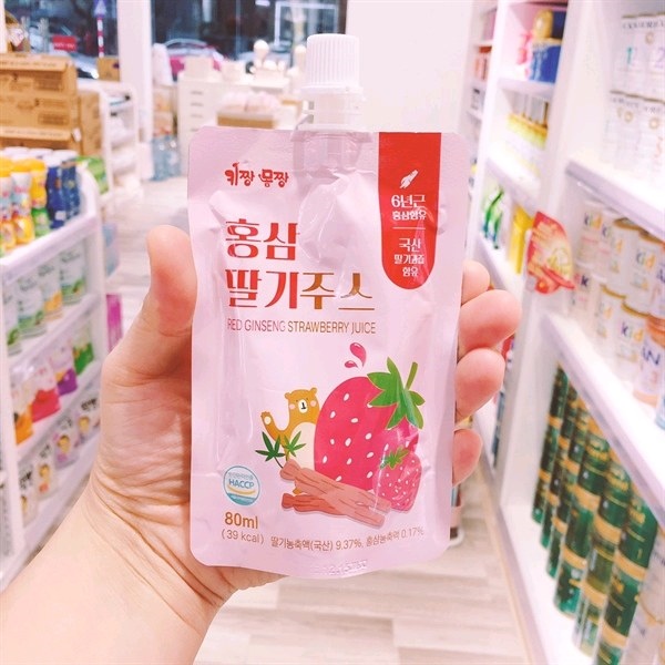 Nước Hồng Sâm kijang momjang vị dâu+tao