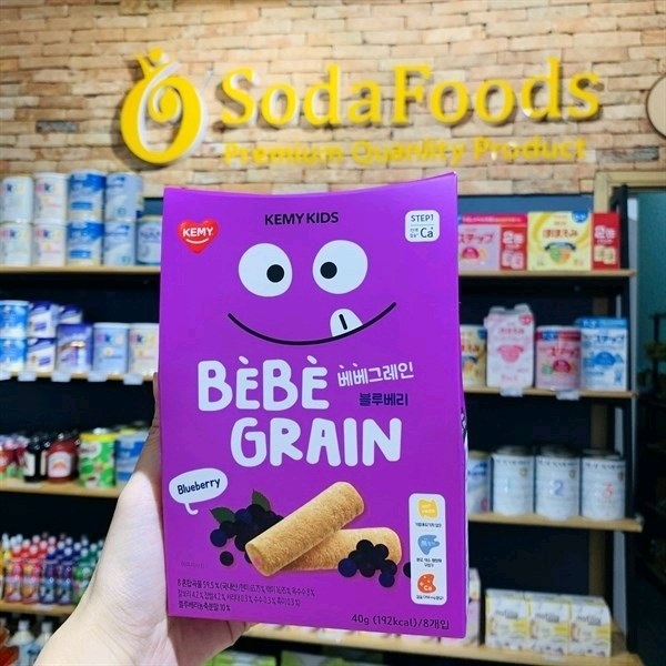 Bánh ăn dặm ngũ cốc kemy Kids Vị Việt quất 40g