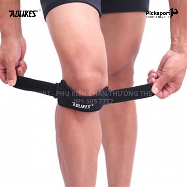 Aolikes A-7919 Băng bảo vệ đầu gối thể thao chuyên dụng - Hỗ trợ Xương bánh chè, Dùng cho Đạp xe, Leo núi, Chơi bóng