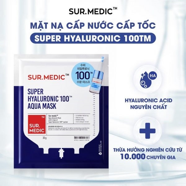 Mặt Nạ Dưỡng Ẩm Sur.Medic Hyaluronic