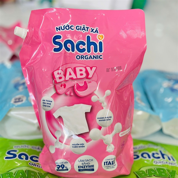 Nước giặt xả Sachi Organic Hương Hoa Hồng 3.1L
