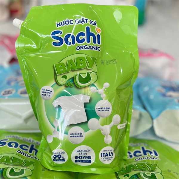 Nước giặt Sachi Organic Hương Cỏ Ngọt 3.1L