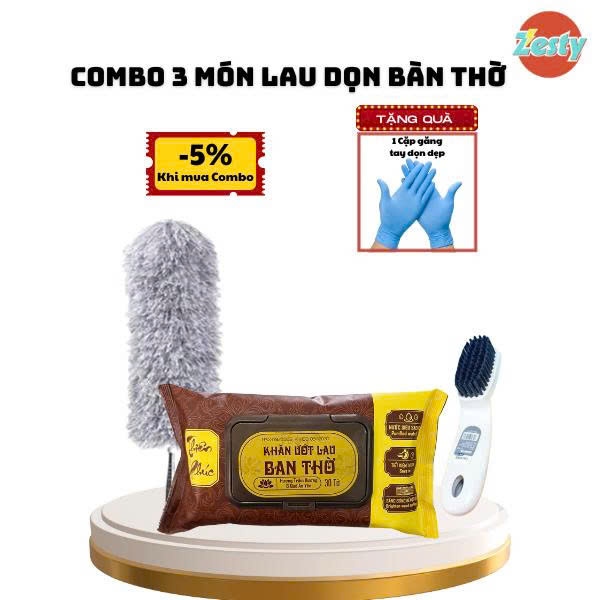 SET LAU DỌN BÀN THỜ