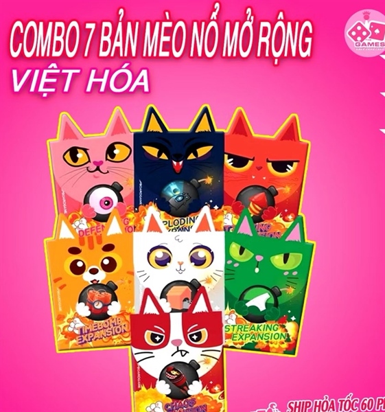 COMBO 7 túi bài Mèo Mở Rộng