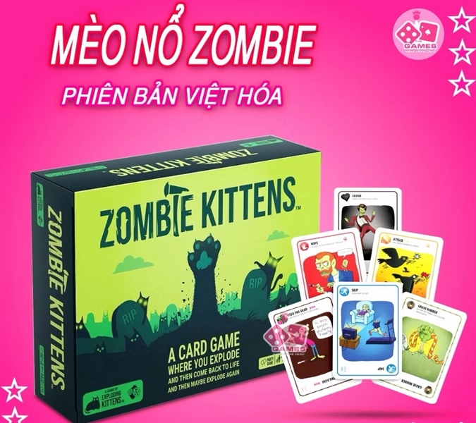 Bài Mèo nổ ZOMBIE KITTEN