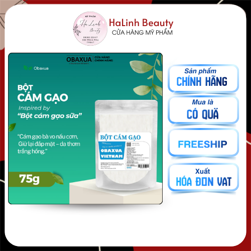 Bột cám gạo sữa Obaxua #75gr
