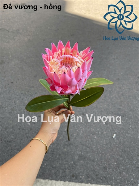 Đế vương - hồng - Hoa cành dài - Hoa Lụa Vân Vượng