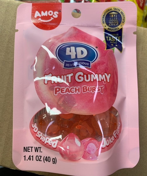 Kẹo amos vị Đào fruit gummy 40g