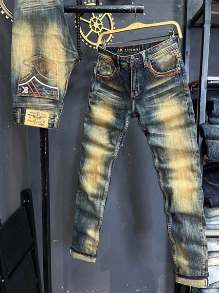 Jean Dài VIP SC 3K-M16 was lau phủ đồng dơ thêu túi