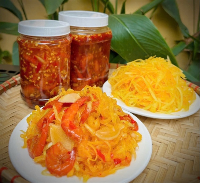 Mắm tép nhà làm hũ nhỏ