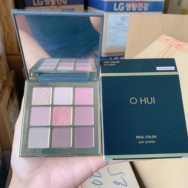 Phấn Mắt OHUI Real Color 9 ô #02 Mood Pink