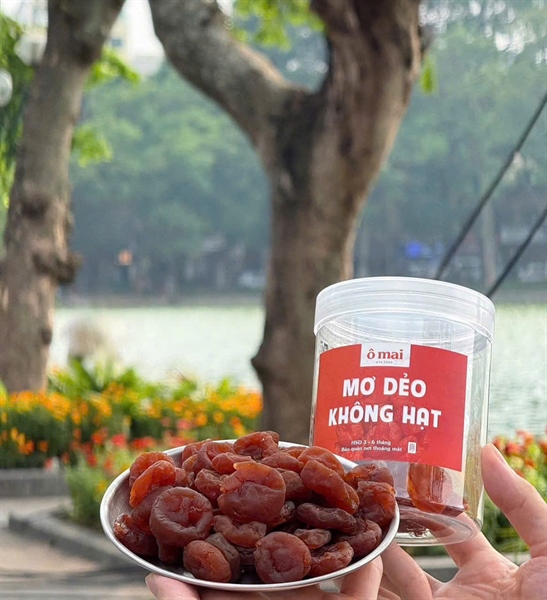 Ô mai mơ dẻo không hạt