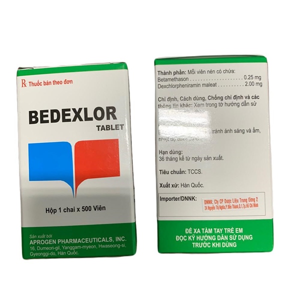 Bedexlor dexchlorpheniramin schnell biopharmaceuticals (c/500v)