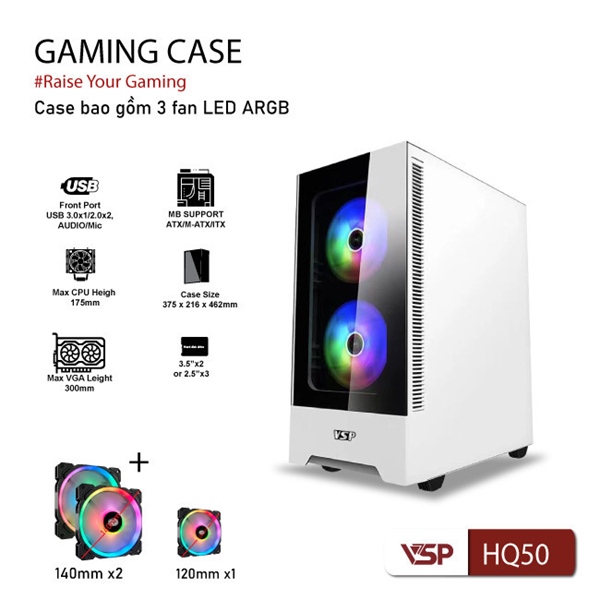 CASE VSP HQ50 WHITE (BAO LẮP ĐẶT)
