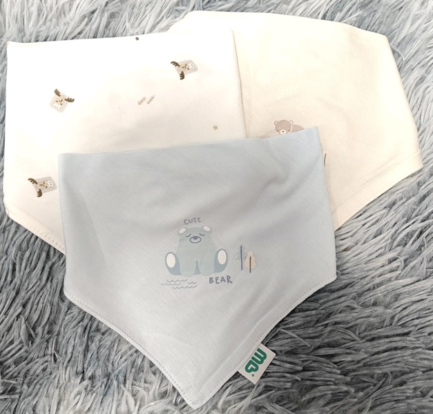 Yếm tam giác bấm cúc Rayon Minh Baby MI052 / cái