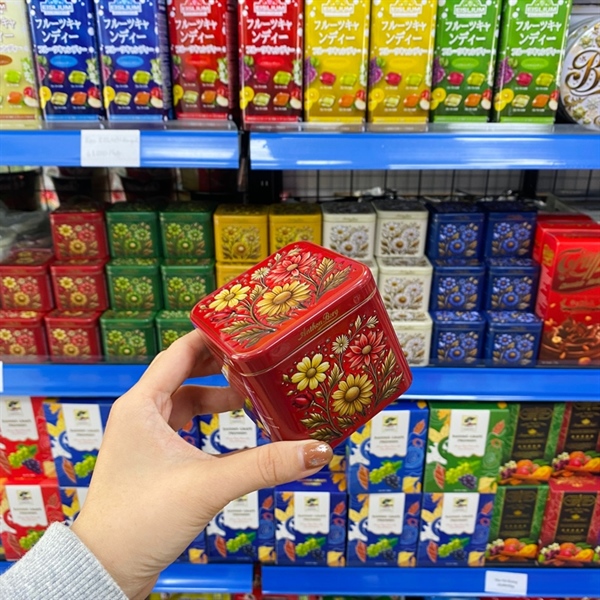 LH.Kẹo ANTHON SOCOLA Vuông Hoa Nhỏ 80g(36hộp/thùng)