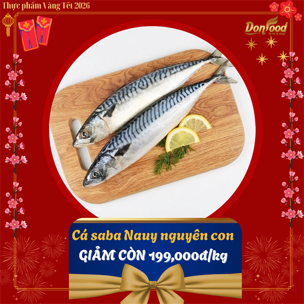 TẾT 2026 - Cá saba Nauy size lớn 1kg
