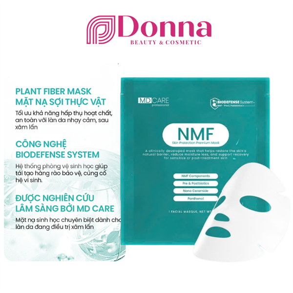 Mặt nạ giấy dưỡng ẩm, phục hồi MD CARE NMF Skin Protection Premium Mask 23g