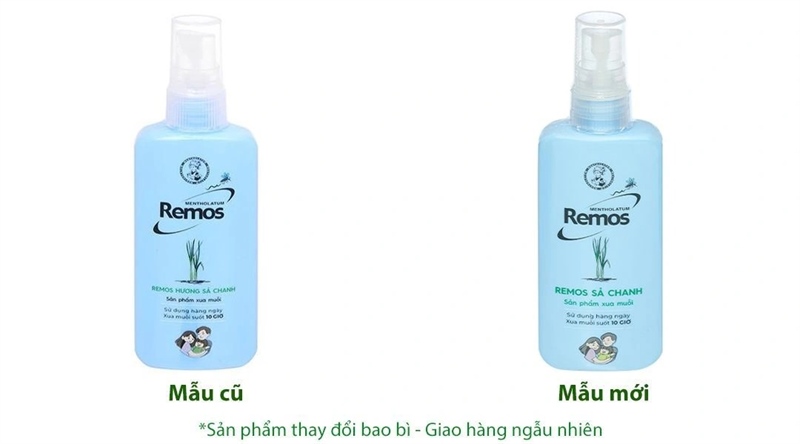 Xịt chống muỗi Remos hương sả chanh chai 150ml