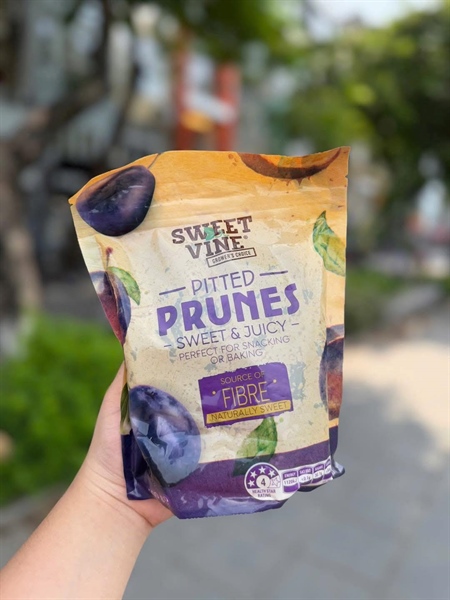 Mận Sấy Sweet Vine Pitted Prunes Úc - Túi 500g