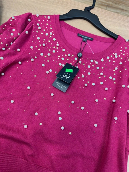 ÁO ĐÍNH NGỌC TRAI ADRIANNA PAPELL SIZE L