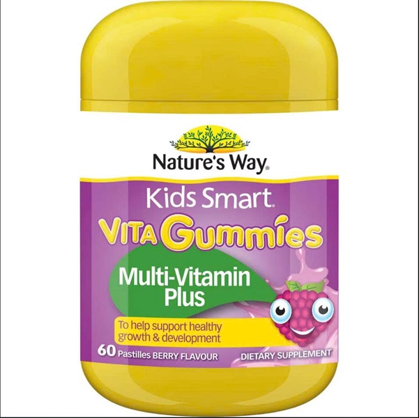 Nature Way Kids Smart Vita Gummies Multi-Vitamin plus + Vegies (Lọ 60 viên) - Australia