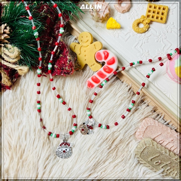 [HN] Dây chuyền Noel charm tuần lộc dễ thương