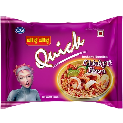 Wai Wai Quick Pizza（ワイワイ クイック ピザ / ピザ味インスタント）【ネパール】,1袋 (pack)