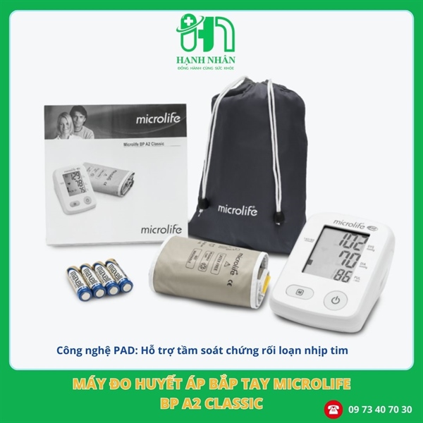 Máy đo huyết áp bắp tay Microlife BP A2 classic