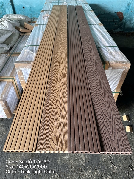 SÀN NGOÀI TRỜI LỖ TRÒN 3D (140x25x2900MM) - ETEAK