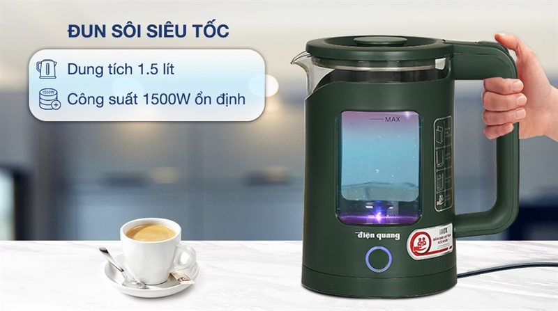 Ấm siêu tốc EKT16 1515mg đ.quang