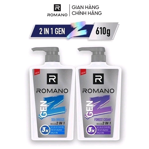 Dầu gội Romano gen z chai 420g