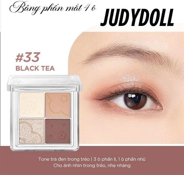 Phấn mắt JudyDoll 4 ô màu #33 (VAT)