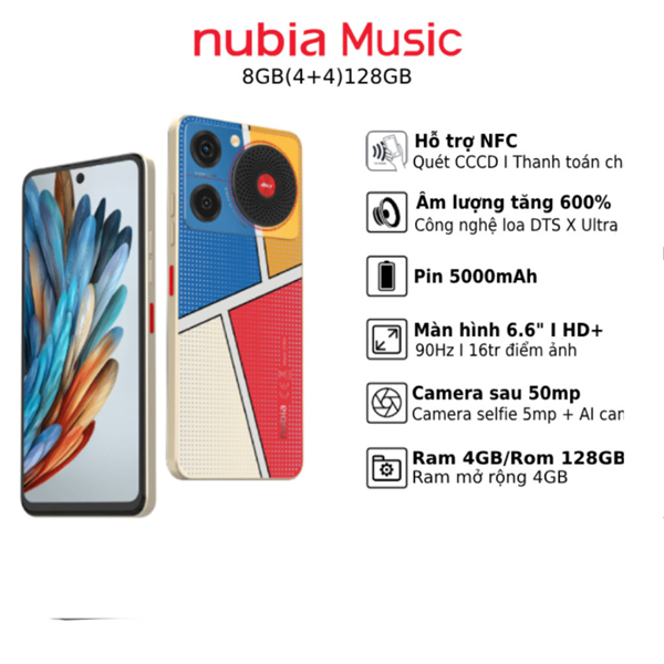 Điện thoại ZTE NUBIA MUSIC 4GB/128GB NFC