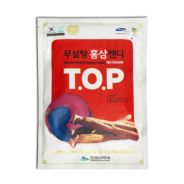 KẸO HỒNG SÂM KHÔNG ĐƯỜNG TOP 500G