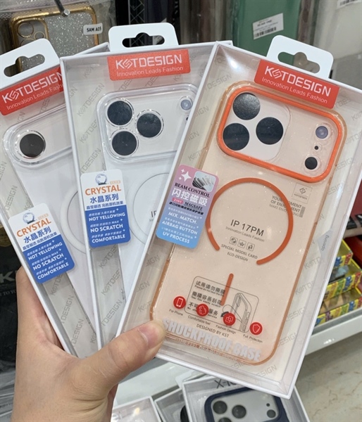 Ốp KST nhũ/ X&M BVC iPhone 17 Pro Max 6.9