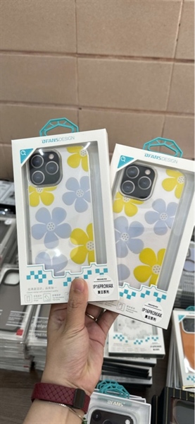 Ốp iPHONE 17 Pro Max 6.9 DFANS/ LIKGUS nhũ/ hoa 3D/ chấm bi