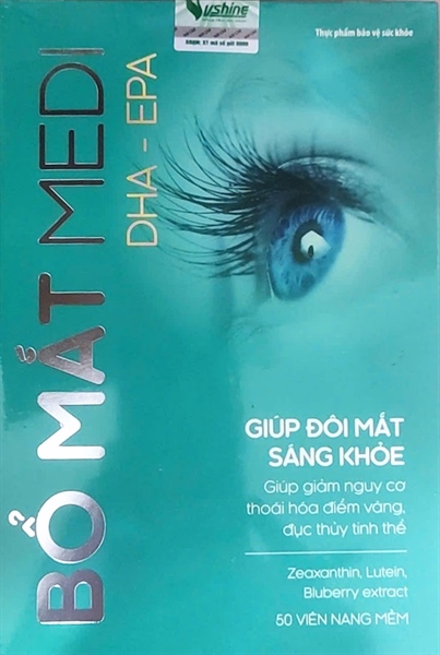 Bổ mắt Medi Giúp đôi mắt sáng khỏe (Hộp*50 viên) - Vshine