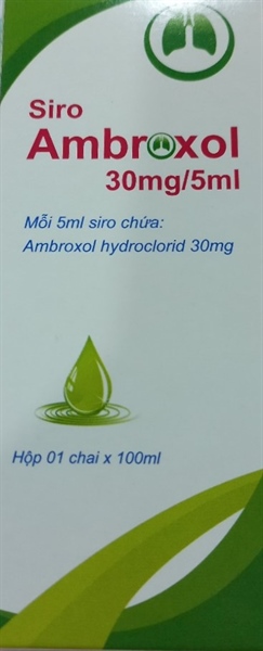 Siro Ambroxol 30mg/5ml (Ambroxol hydroclorid 30mg) (Hộp 1 chai x 100ml) - Sinh học y tế