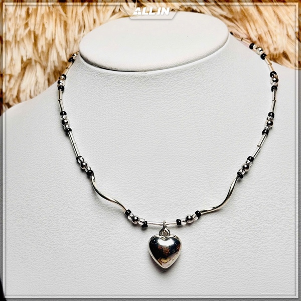 [HN] Dây chuyền Trái tim bạc lấp lánh