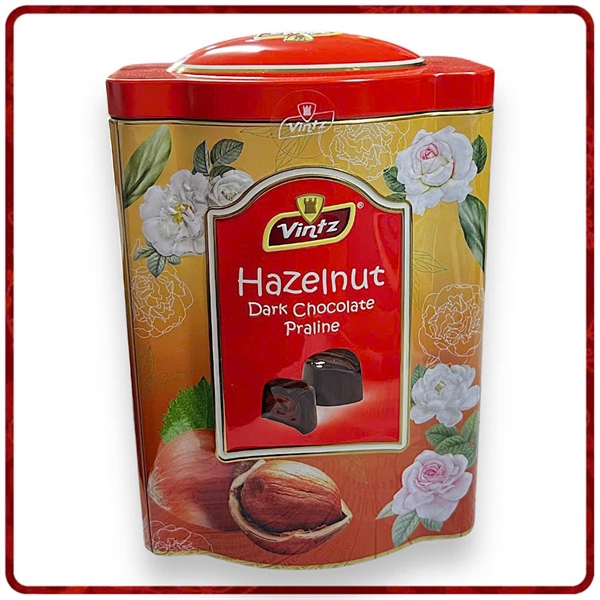 SOCOLA ĐEN VINTZ NHÂN KEM HẠT PHỈ 120G