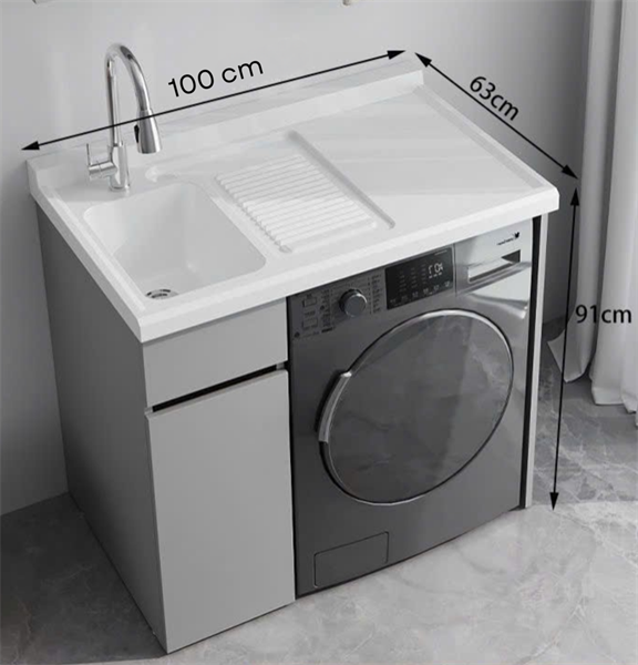 Tủ máy giặt GN TMG100 chậu trắng